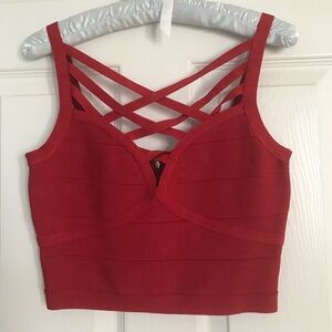 Bebe dressy crop top
